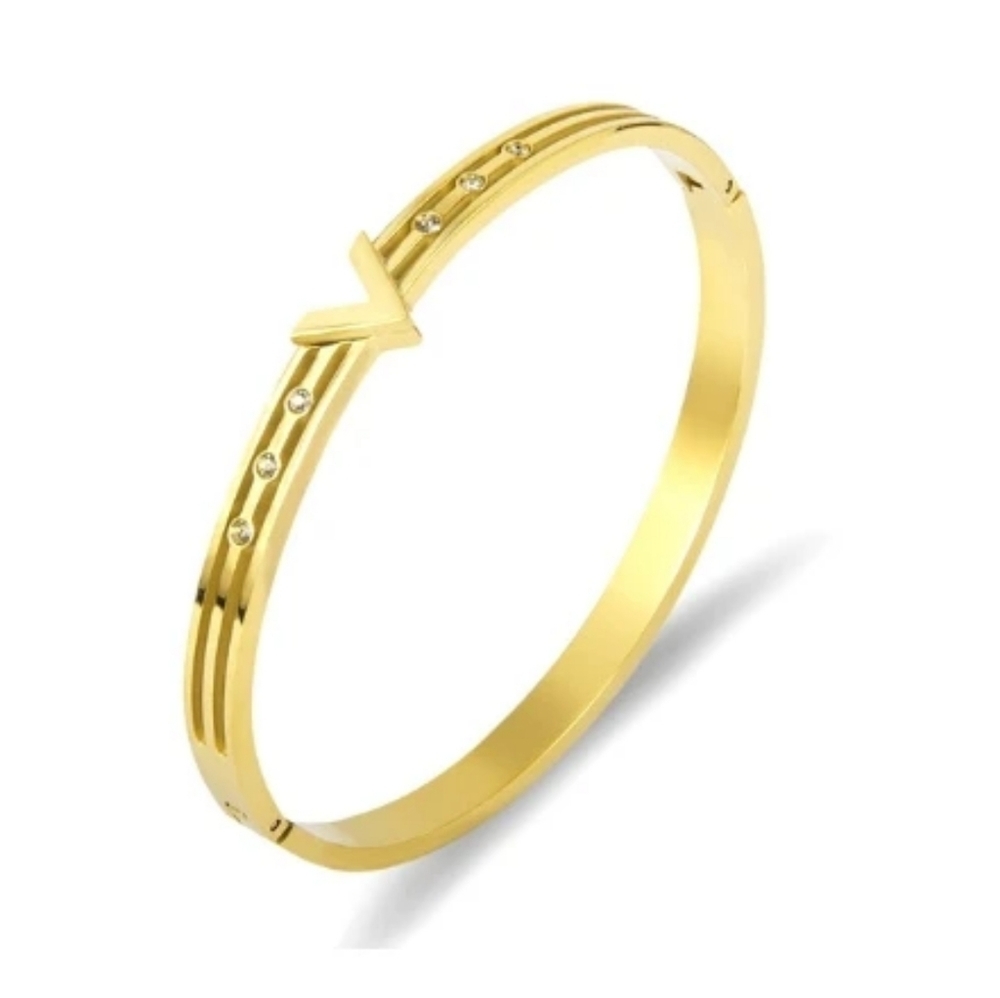 The Styled Collection V Bangle - Picture 4 of 4